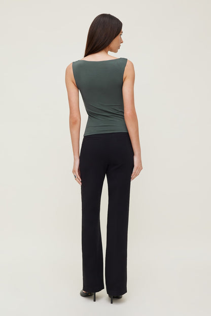 Nola Sculpt Tank Top Green - Dynamite