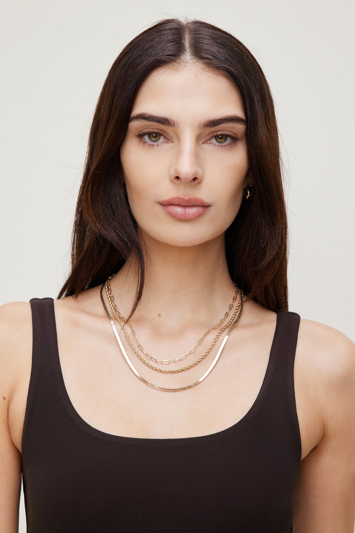 3-Pack Mixed Chain Necklaces Yellow - Dynamite