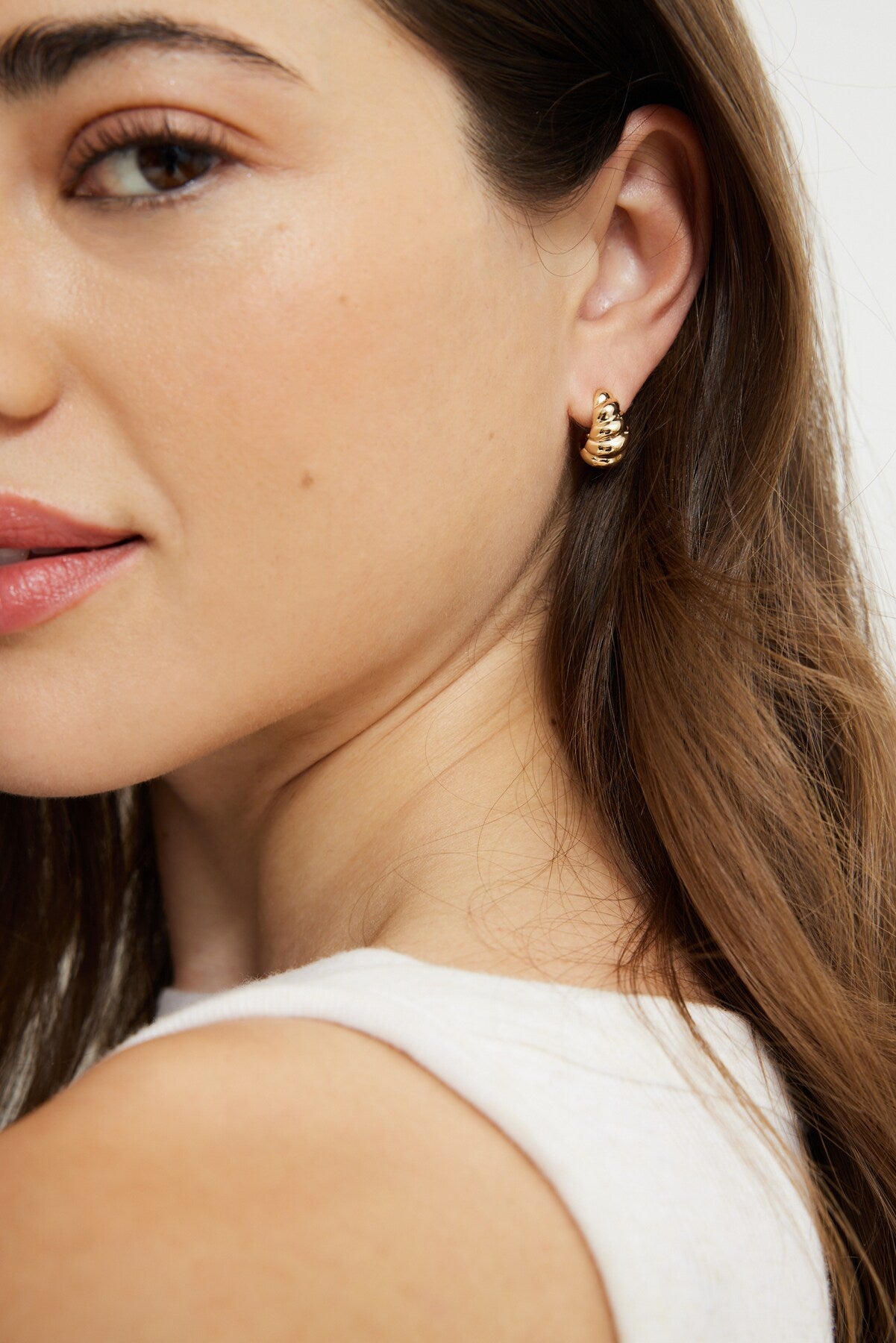 3-Pack Huggie Hoop Earrings Yellow - Dynamite