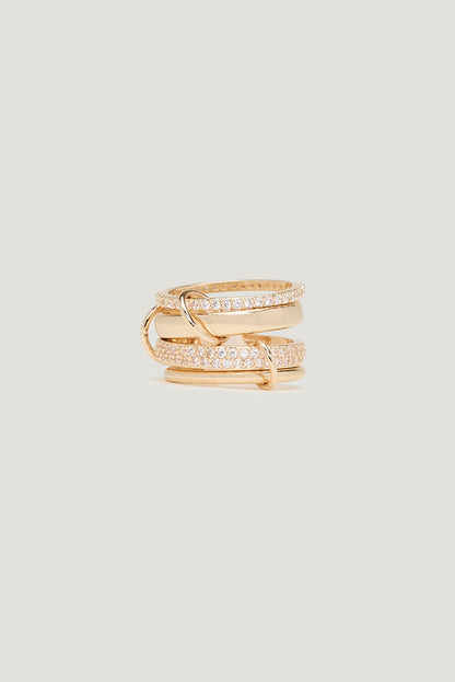 4-Pack Stackable Gem Rings White - Dynamite