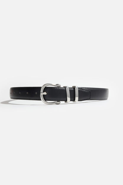 Classic Faux Leather Belt Black - Dynamite
