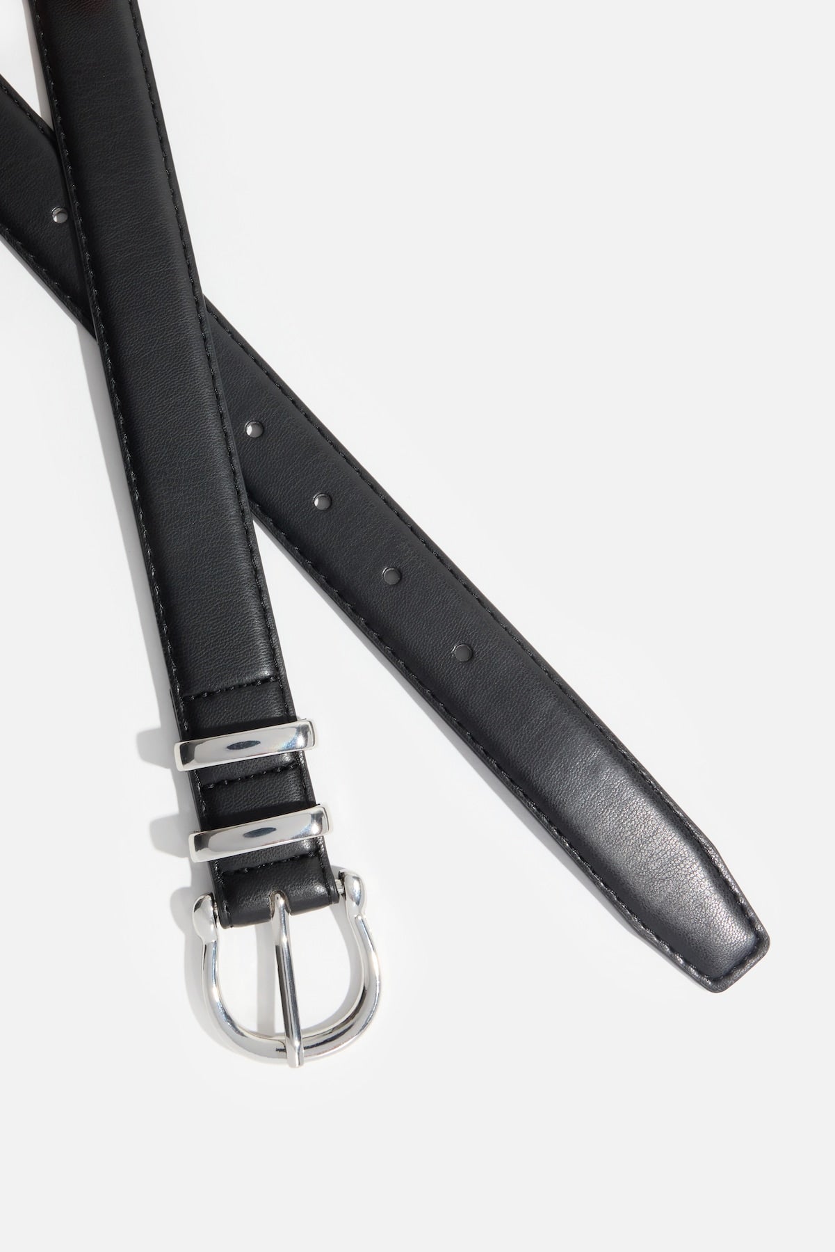 Classic Faux Leather Belt Black - Dynamite