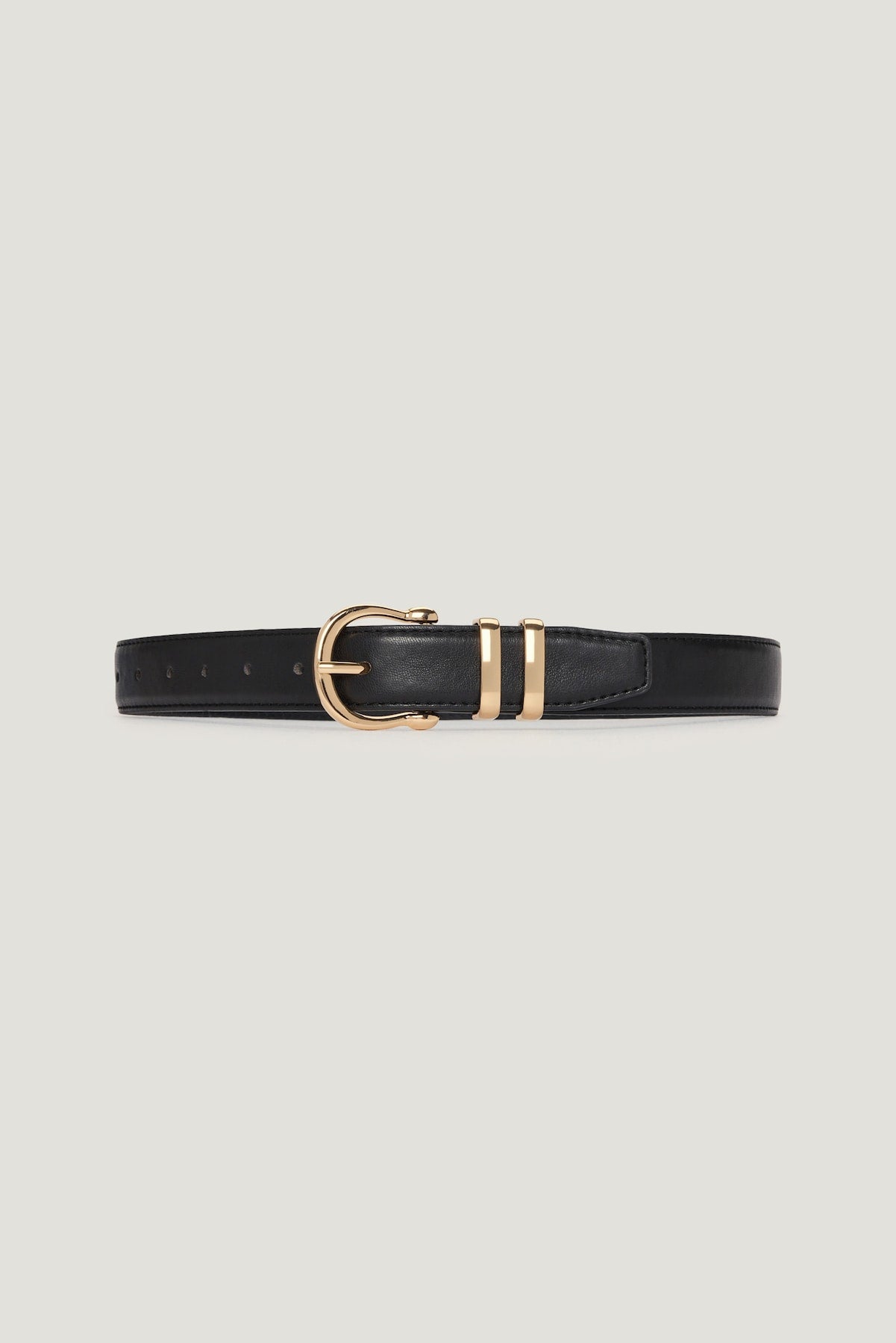 Classic Faux Leather Belt Black - Dynamite