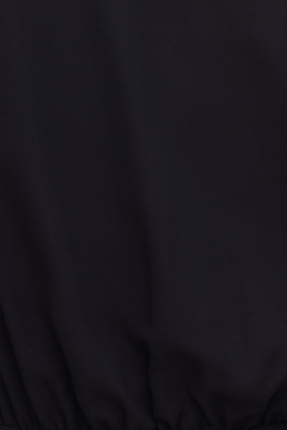 Sheer Wrap Blouse BLACK - Dynamite