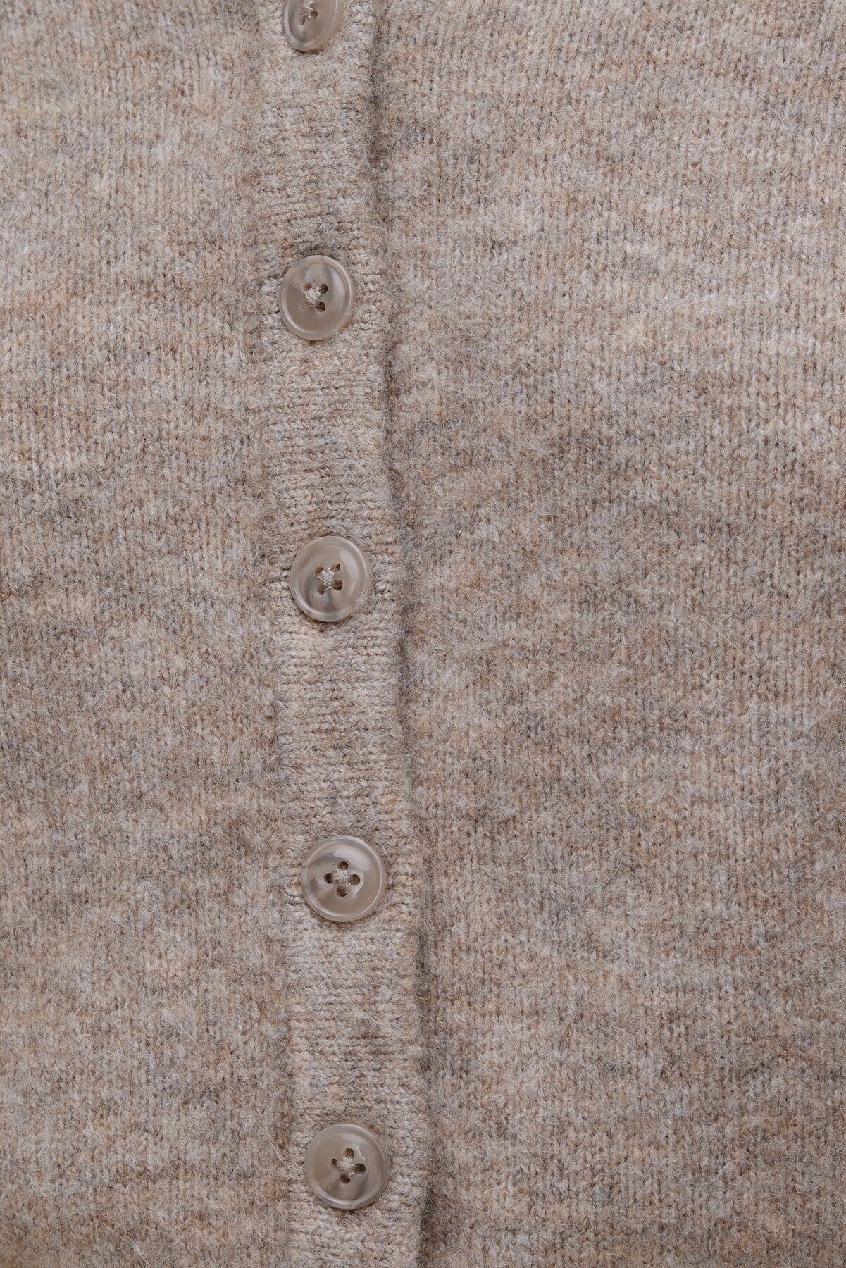 Rebecca Crewneck Cardigan Brown - Dynamite