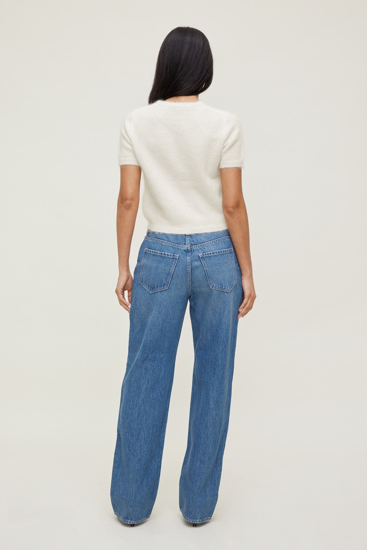 Premium Mohair Short Sleeve Cardigan White - Dynamite