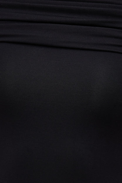 Off Shoulder Long Sleeve Top Black - Dynamite
