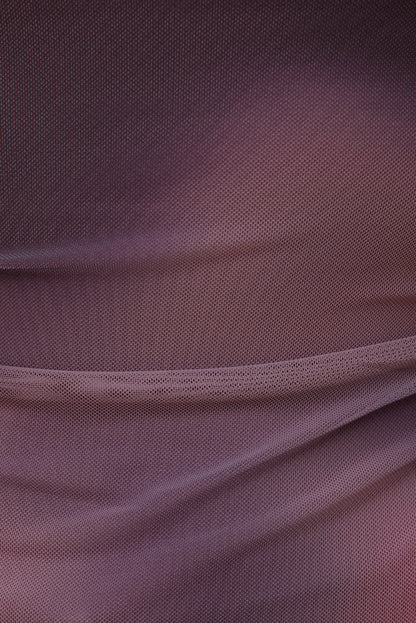 Stella Long Sleeve Mesh Top PURPLE - Dynamite