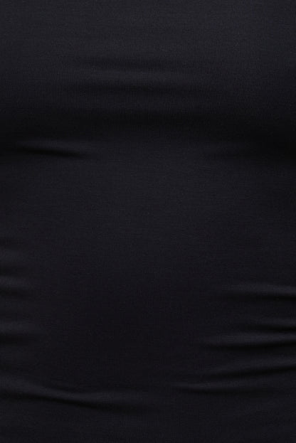 Off Shoulder Long Sleeve Top Black - Dynamite