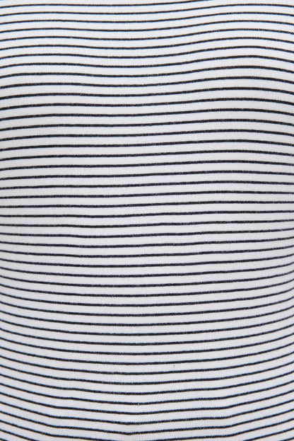 Striped Dolman Heavy Cotton Top White - Dynamite