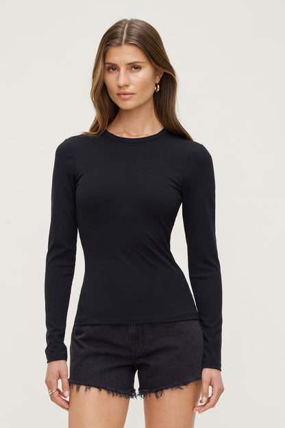 Rumi Long Sleeve T Shirt Black - Dynamite
