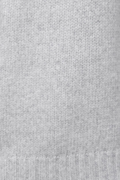 Mabel Chunky Crewneck Sweater Gray - Dynamite