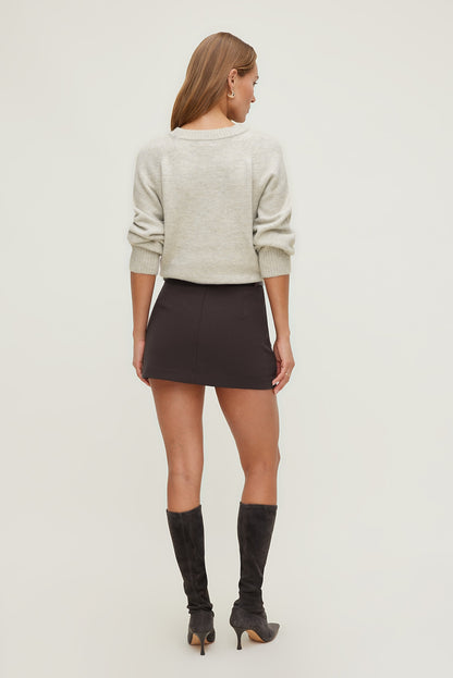 Rory Oversized Sweater Gray - Dynamite