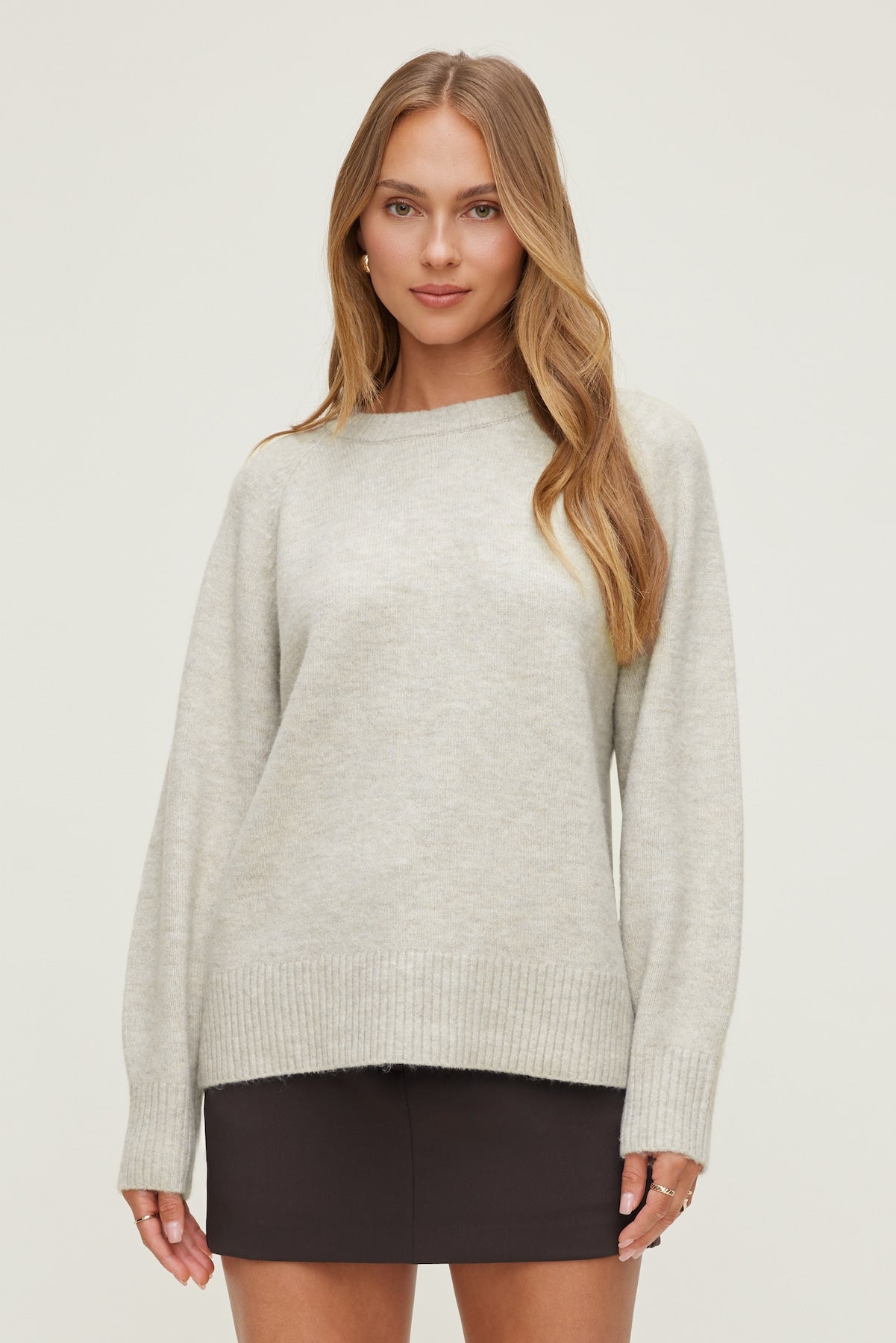 Rory Oversized Sweater Gray - Dynamite