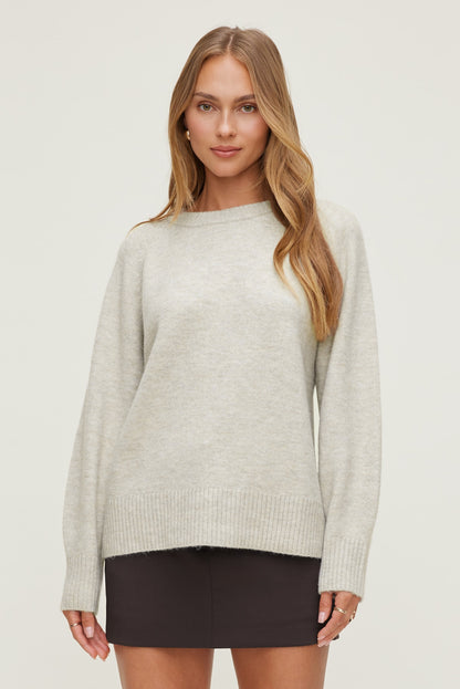 Rory Oversized Sweater Gray - Dynamite
