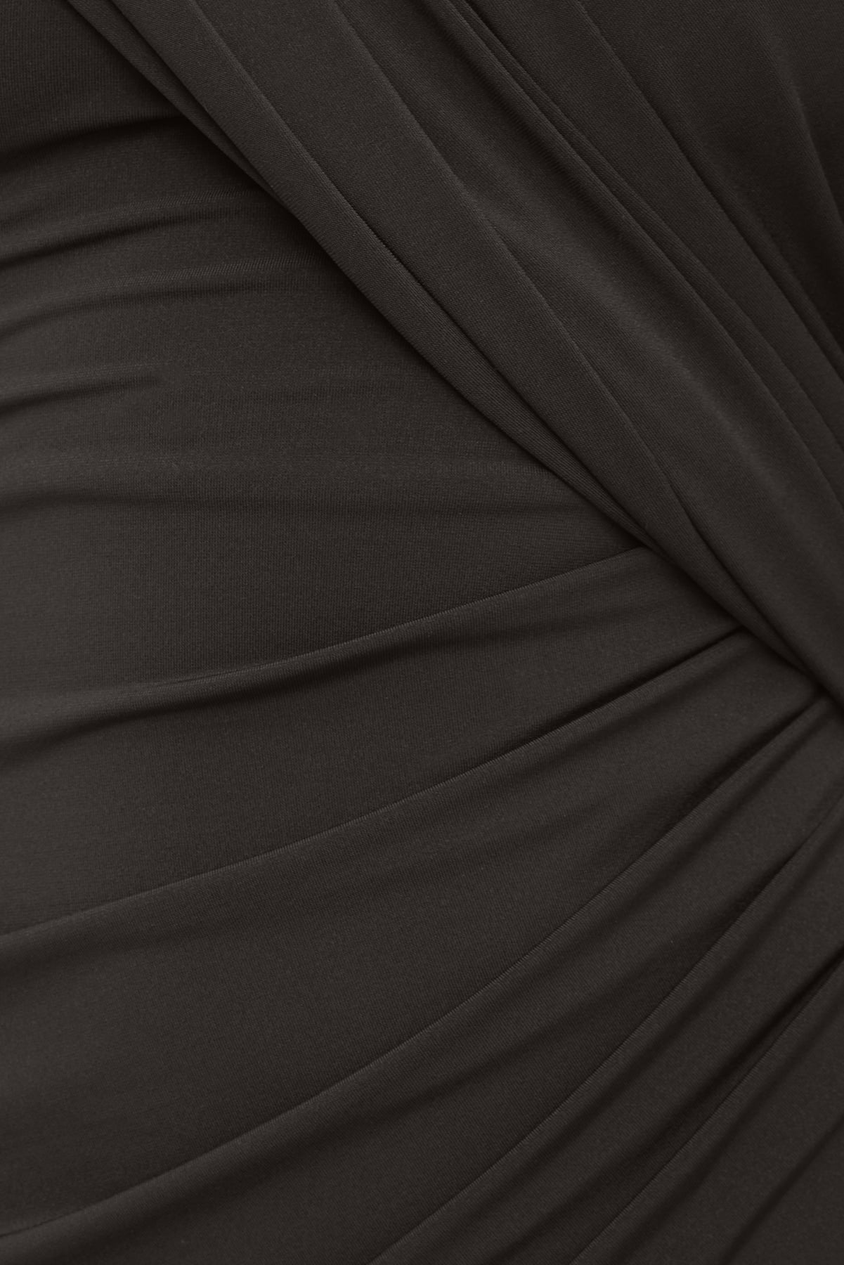 Sculpt Draped Structured Mini Dress Brown - Dynamite