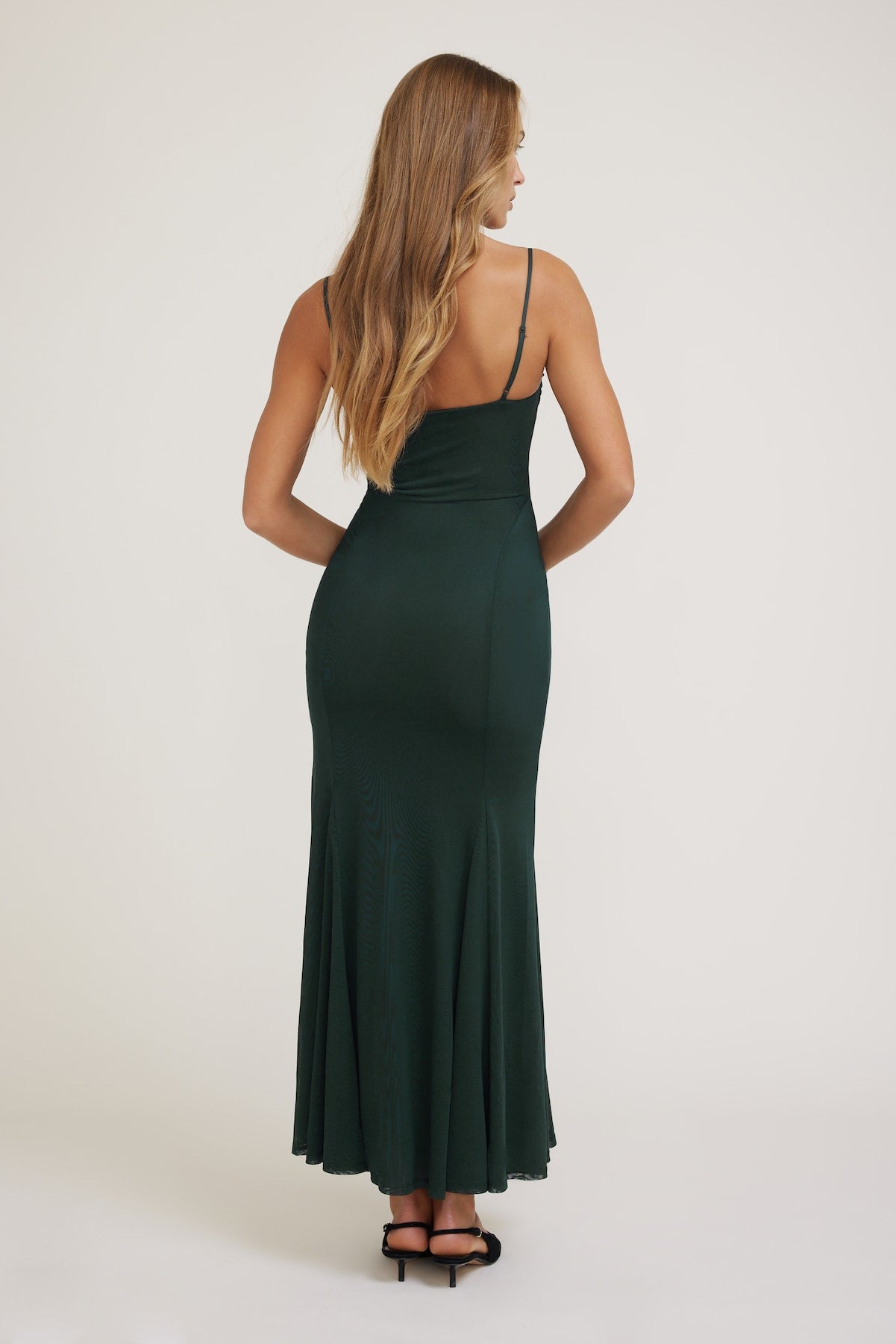 Monet Mesh Maxi Dress Green - Dynamite