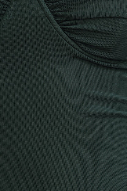 Monet Mesh Maxi Dress Green - Dynamite