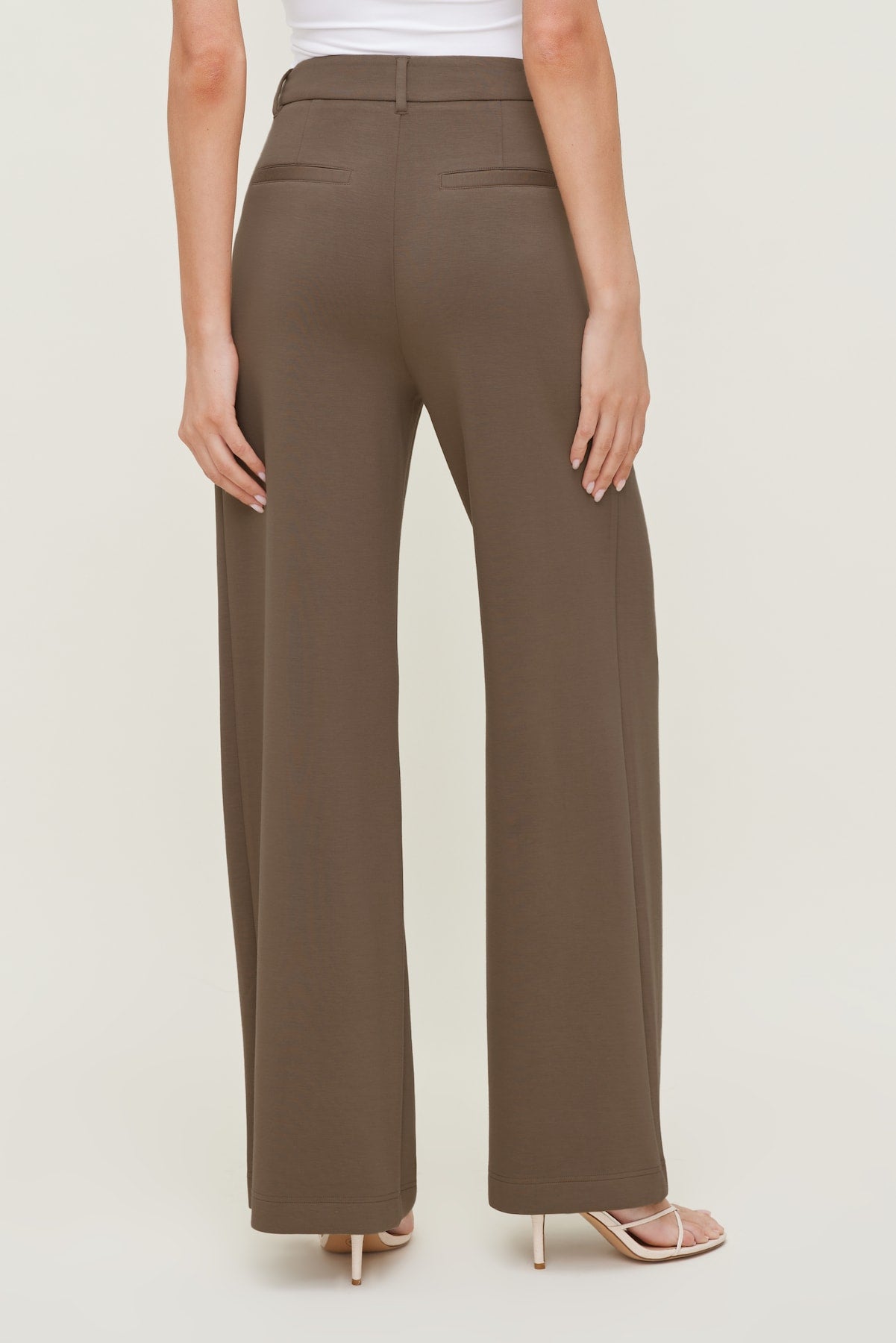 Alex Anywear Wide Leg Pants Brown - Dynamite