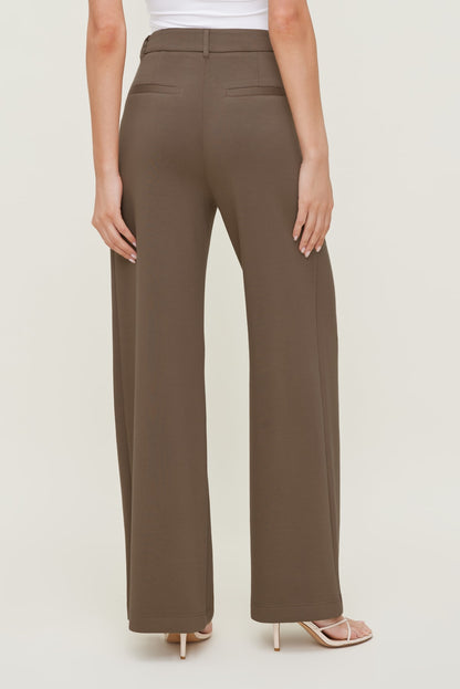 Alex Anywear Wide Leg Pants Brown - Dynamite