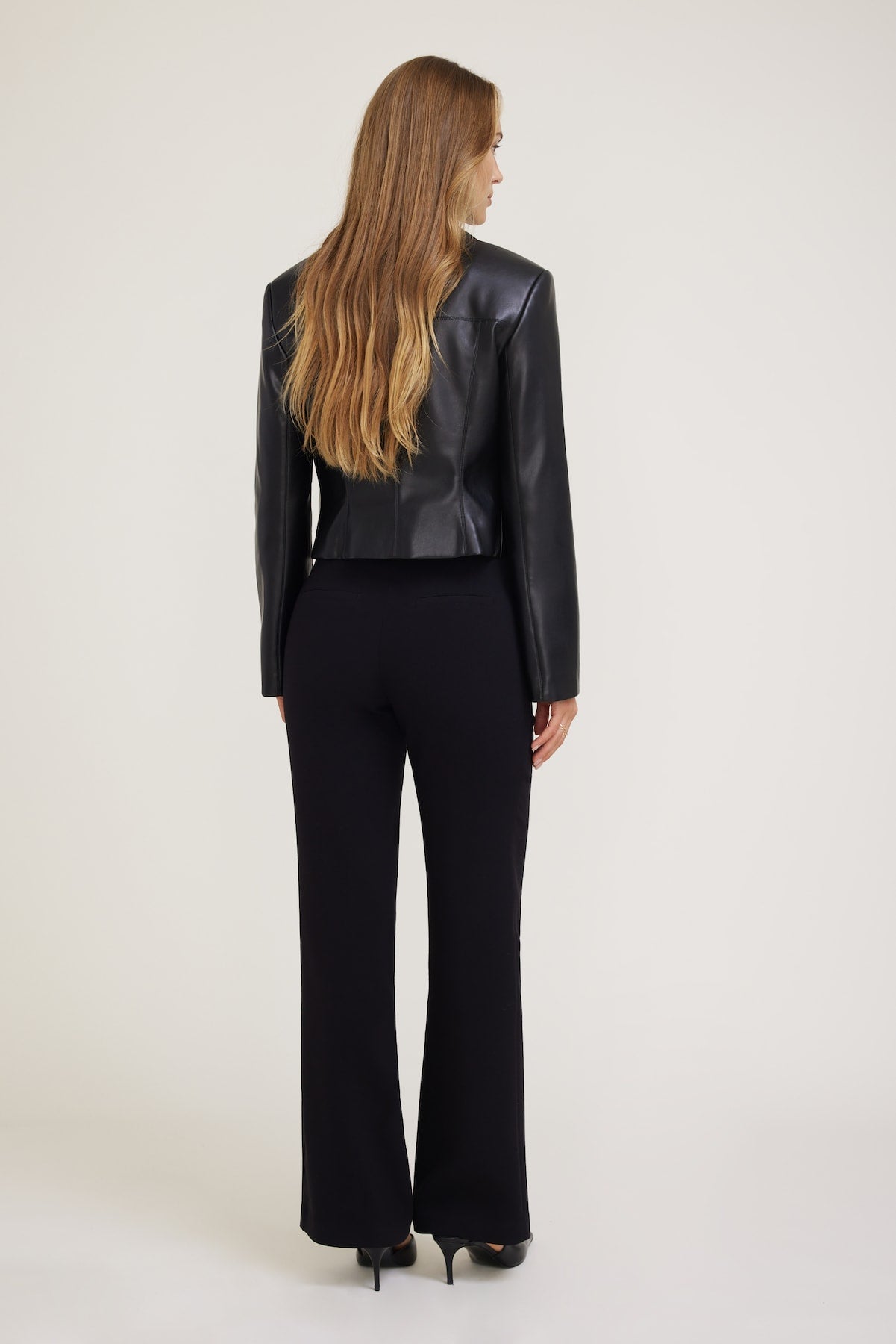 Stevie Slim Bootcut Pants Black - Dynamite