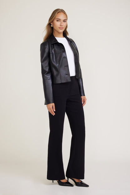 Stevie Slim Bootcut Pants Black - Dynamite