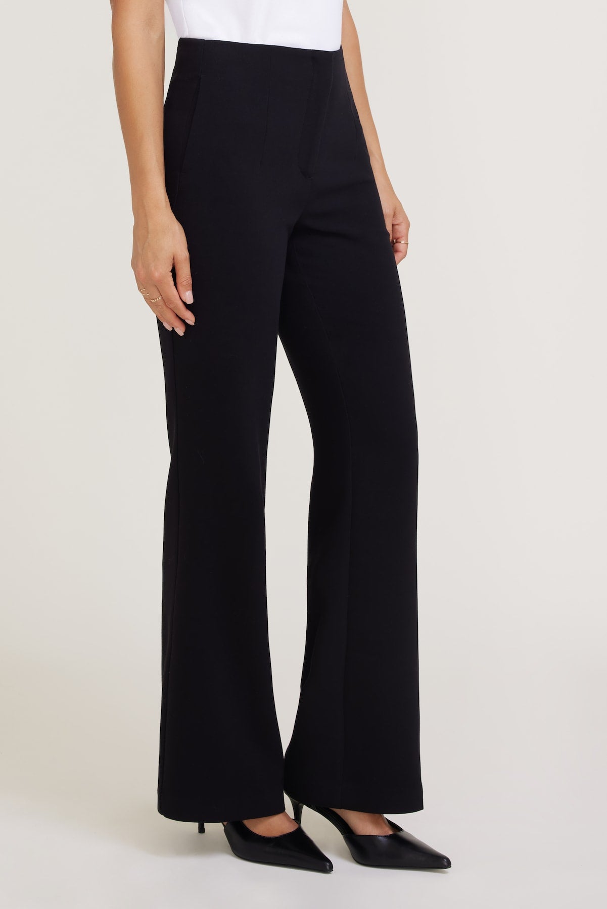 Stevie Slim Bootcut Pants Black - Dynamite