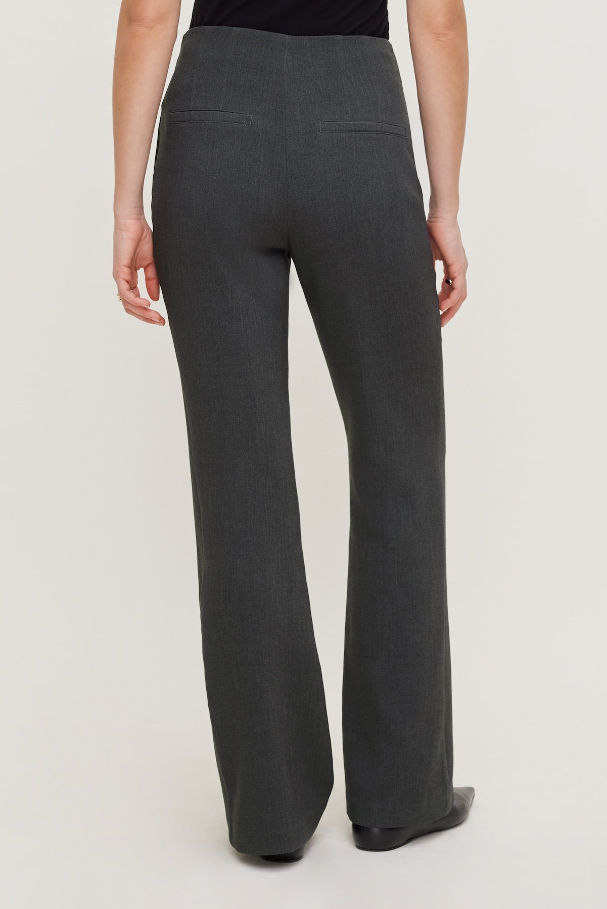 Stevie Slim Bootcut Pants Gray - Dynamite