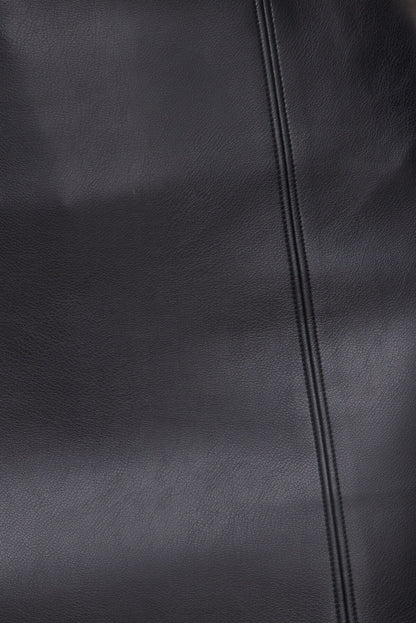 Kylie Faux Leather Mini Skirt Black - Dynamite