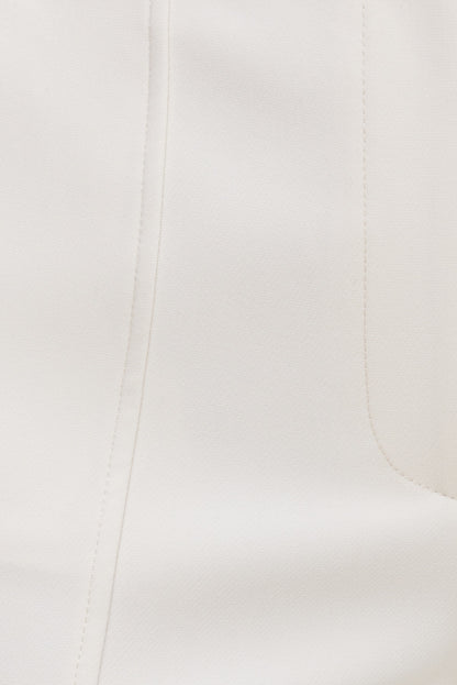 Pintuck Straight Leg Pants Beige - Dynamite