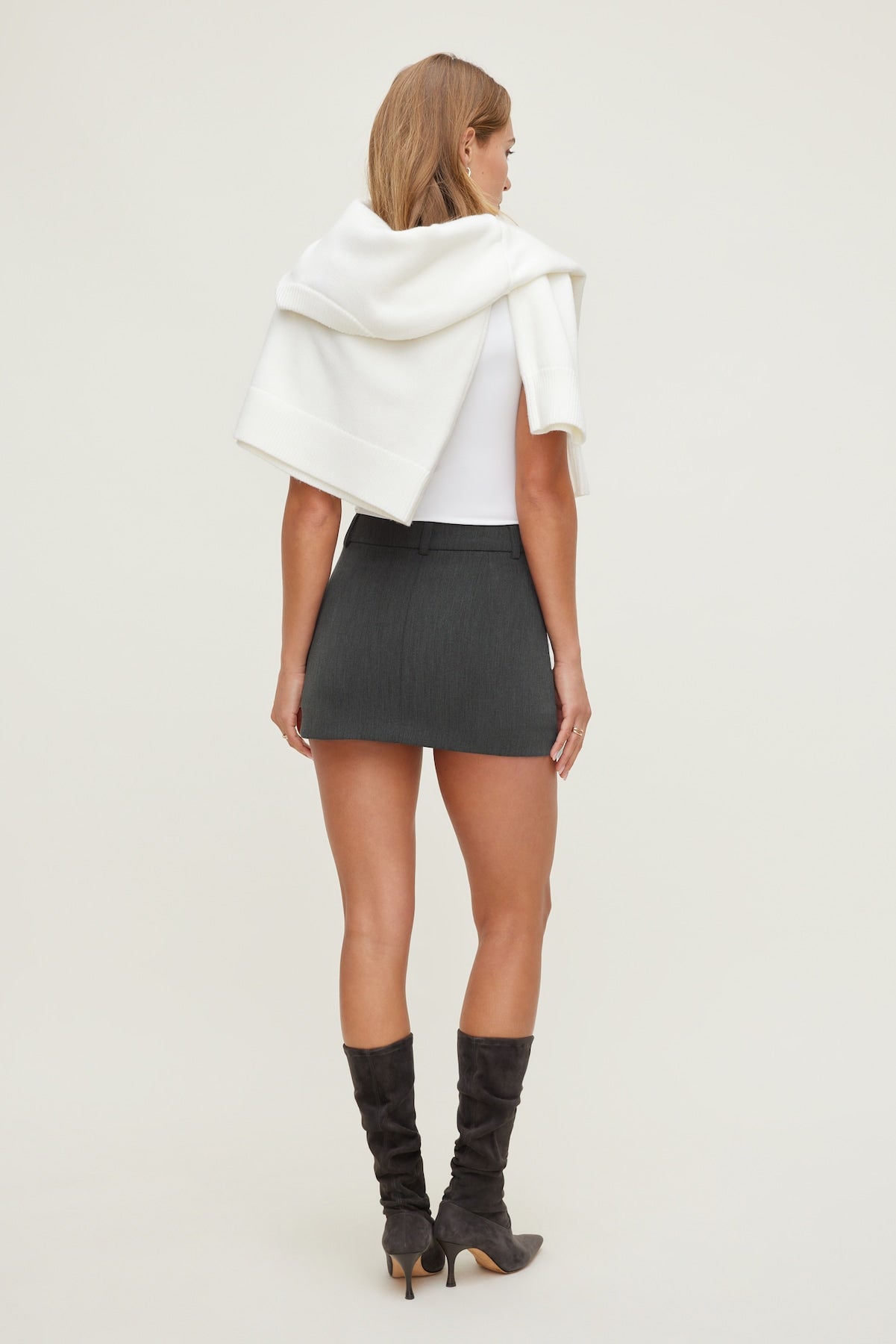 Josefine Mini Skort Gray - Dynamite