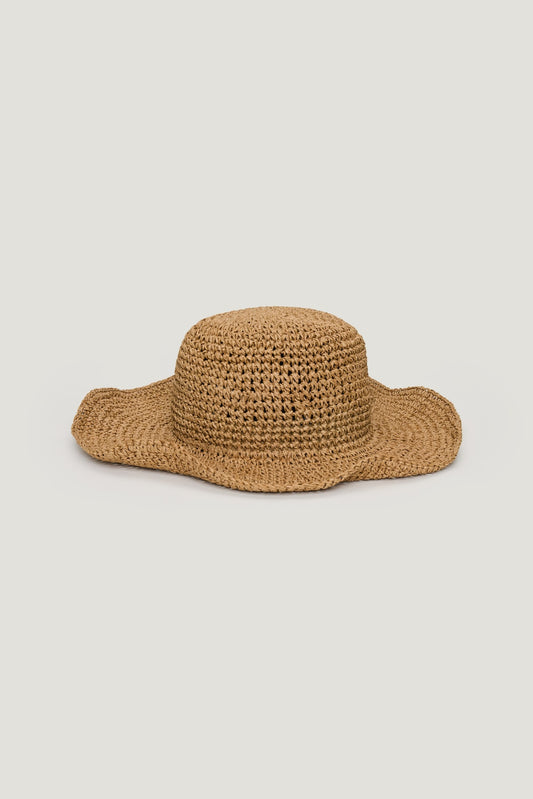 Straw Bucket Hat Beige - Dynamite