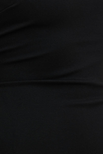 Ponte Fringe Maxi Tube Dress Black - Dynamite