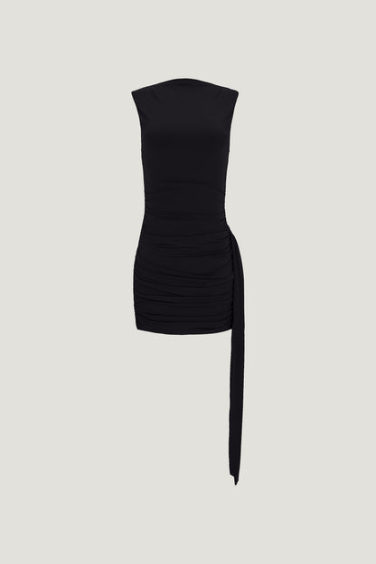 Zaya Sculpt Mini Dress Black - Dynamite