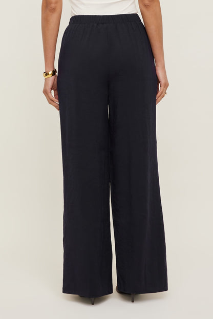 Priya Wide Leg Pants Navy - Dynamite