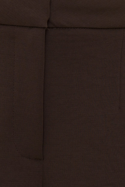 Yasmin Airflow Straight Leg Pants Brown - Dynamite