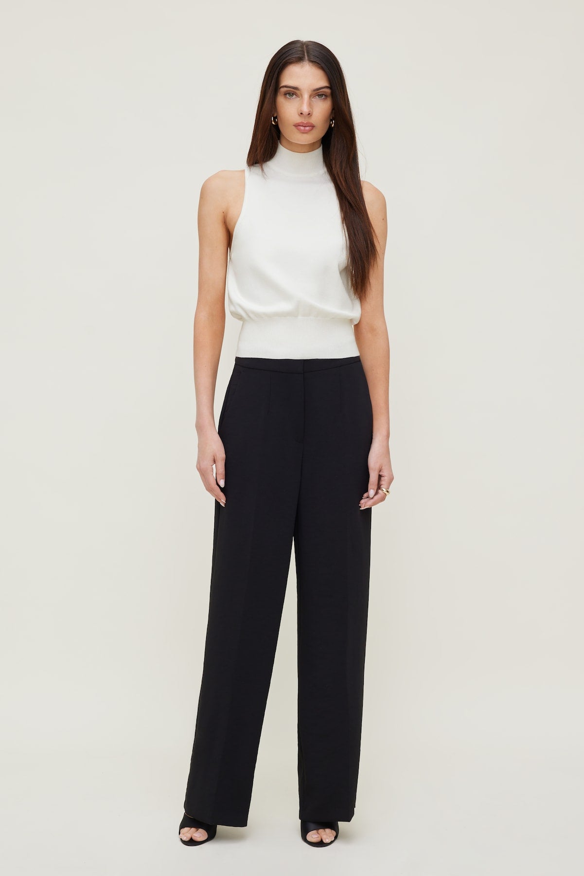 Yasmin Airflow Straight Leg Pants Black - Dynamite