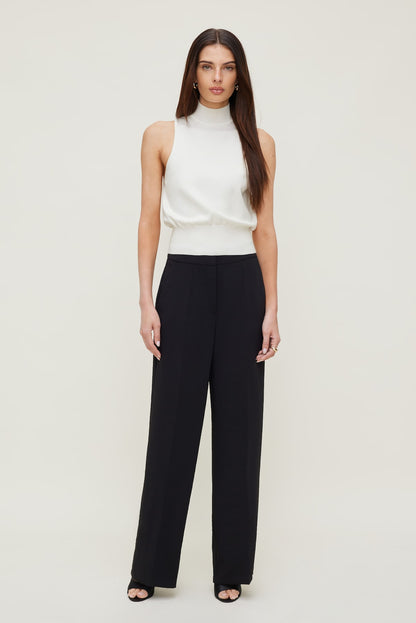Yasmin Airflow Straight Leg Pants Black - Dynamite