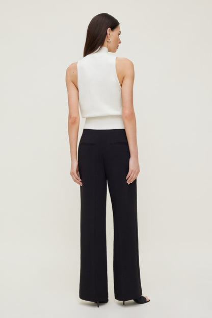 Yasmin Airflow Straight Leg Pants Black - Dynamite