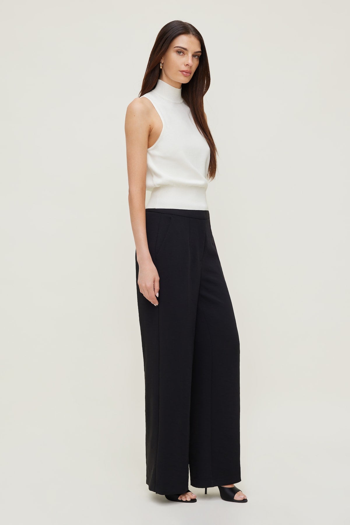 Yasmin Airflow Straight Leg Pants Black - Dynamite