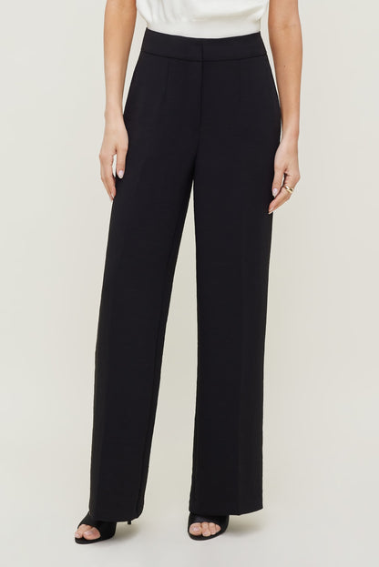 Yasmin Airflow Straight Leg Pants Black - Dynamite
