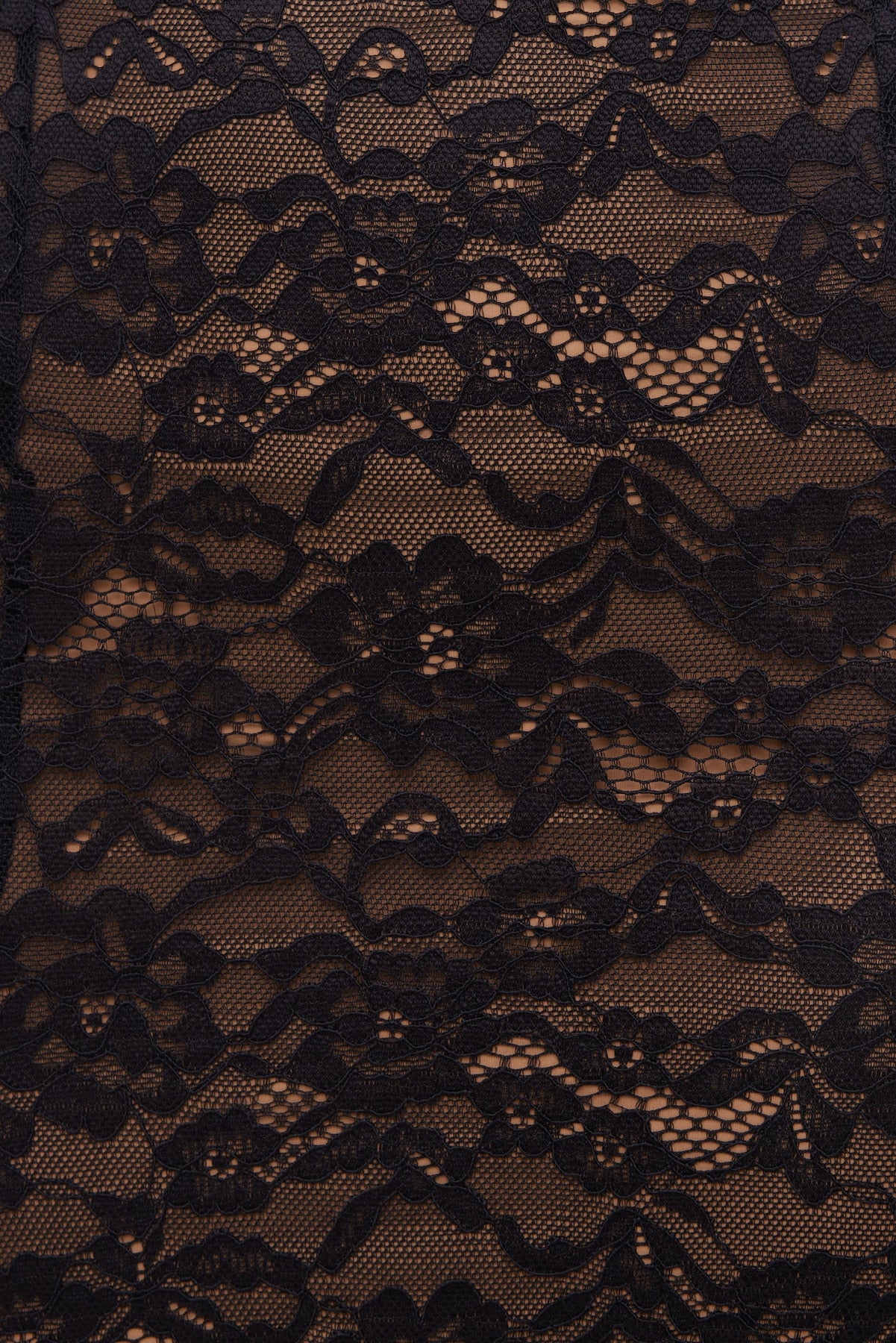 Monet Lace Overlay Maxi Dress Black - Dynamite
