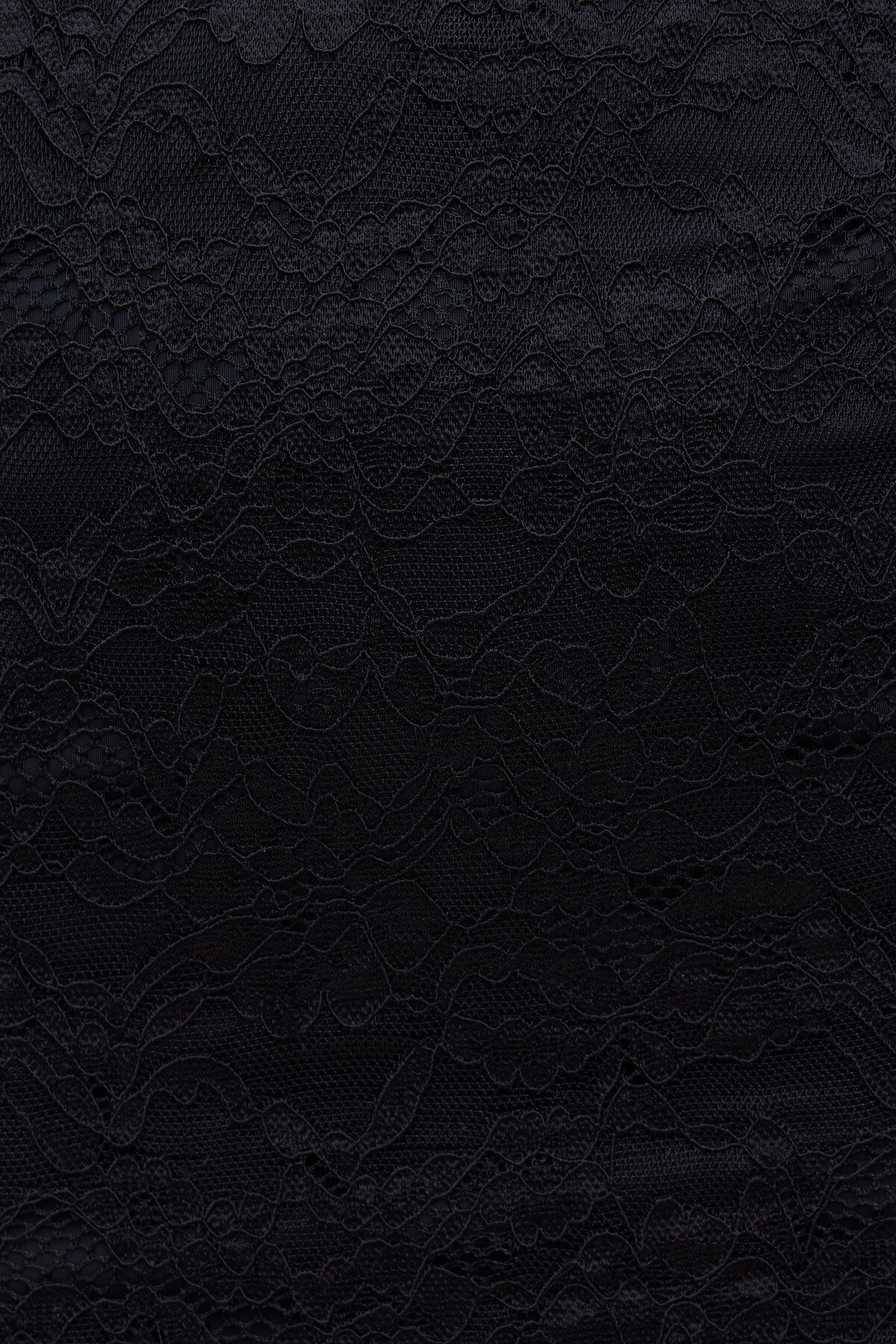 Sheer Side Lace Maxi Dress Black - Dynamite
