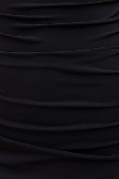 Sculpt Open Side Maxi Dress Black - Dynamite