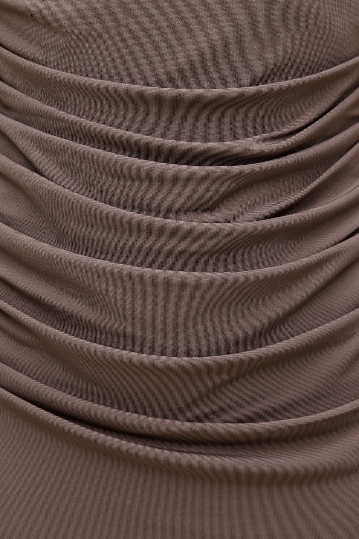 Bria Sculpt Mock Neck Maxi Dress Brown - Dynamite