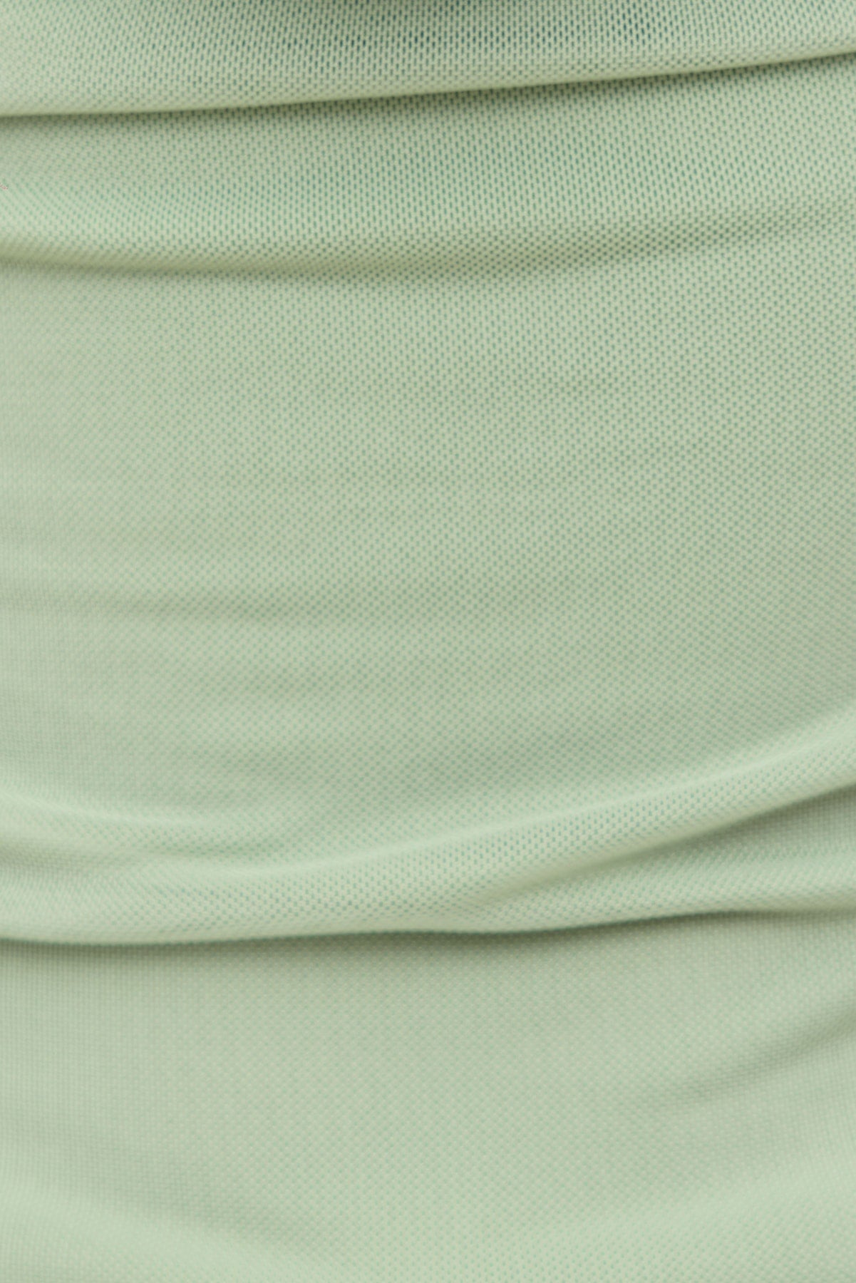 Cowl Neck Mesh Halter Top Green - Dynamite