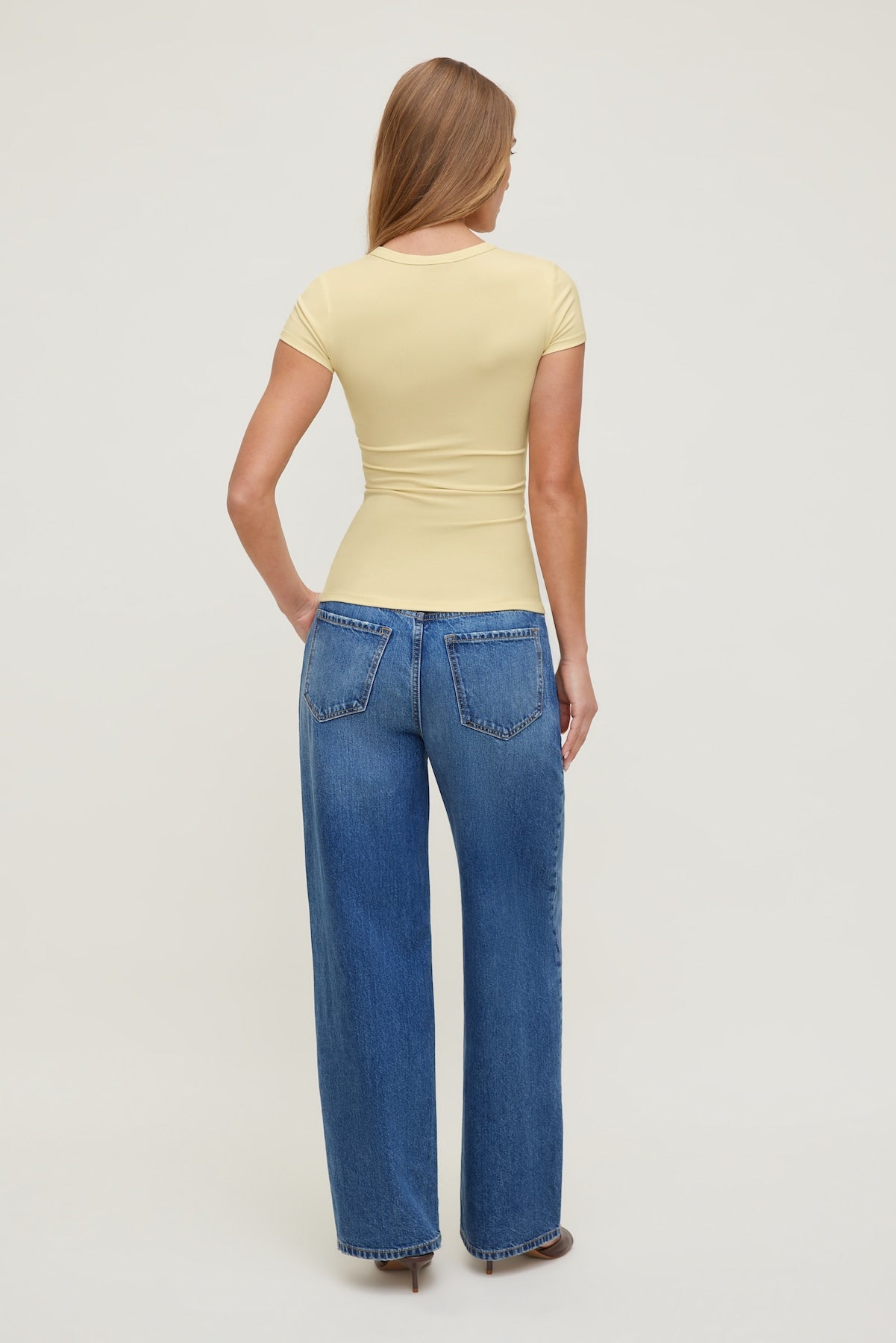 Rumi Crewneck T Shirt Yellow - Dynamite