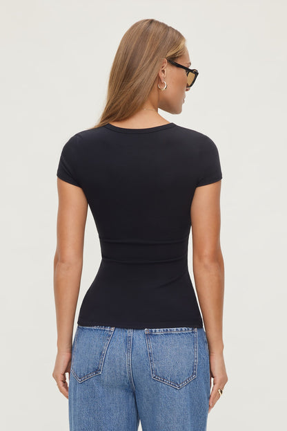 Rumi Crewneck T Shirt Black - Dynamite