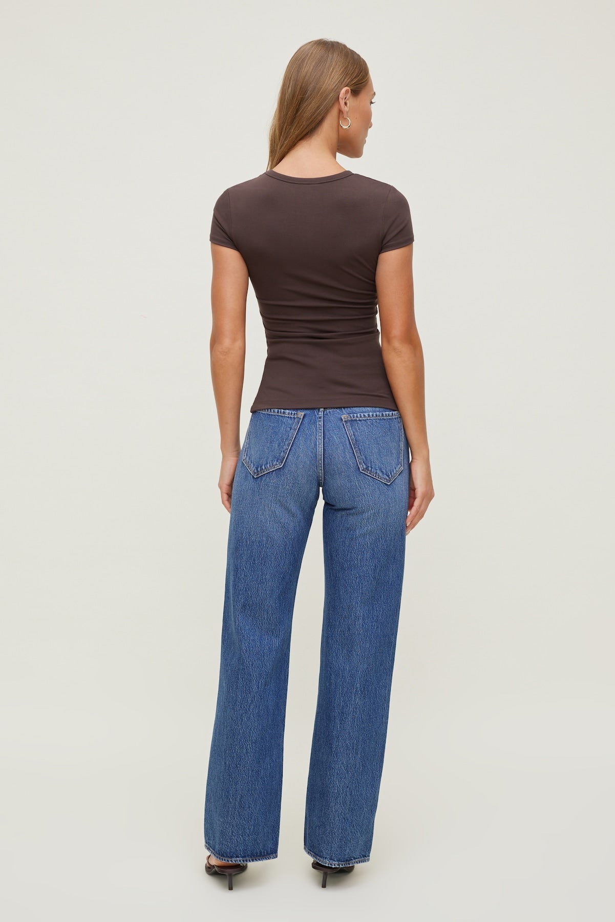 Rumi Crewneck T Shirt Brown - Dynamite