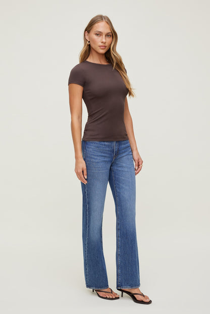 Rumi Crewneck T Shirt Brown - Dynamite